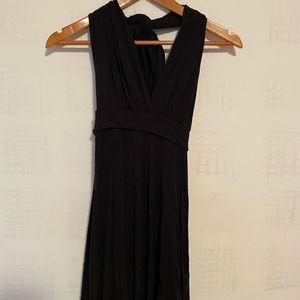 black dress/swimsuit coverup, convertible sash